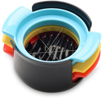 3 In 1 Multifunctionele Ei Snijmachines Sectie Cutter Divider Plastic Ei Splitter Gesneden Ei Apparaat Creatieve Keuken Ei Gereedschap