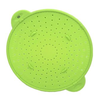 3 In 1 Multifunctionele Kookgerei Siliconen Ploetert Guard Screen Pan Koekenpan Deksel Spill Stopper Pot Ploetert Screen Zeef