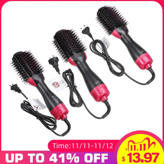 3 IN 1 One Step Hair Dryer Brush Hot Air Brush Professional Volumizer Blow Straightener Curler Hair Styling Tools Dropshipping