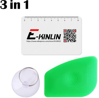 3 In 1 Plastic Demontage Spudger Pry Schop Open Tool Kaart Mobiele Telefoon Tablet Lcd-scherm Sucker Zuignap Opening gereedschap groen