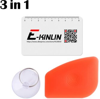 3 In 1 Plastic Demontage Spudger Pry Schop Open Tool Kaart Mobiele Telefoon Tablet Lcd-scherm Sucker Zuignap Opening gereedschap oranje