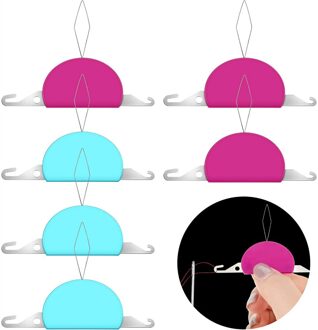 3-In-1 Plastic Naald Threaders, plastic Draad Lus Diy Naaldinrijger Hand Machine Naaien Tool Voor Naaien Crafting geel