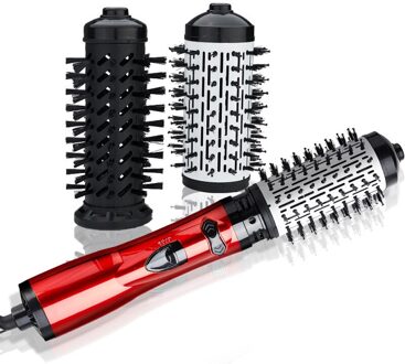 3 In 1 Roterende Elektrische Stijltang Borstel Haar Krultang Föhn Borstel Air Kam Negatieve Ionen Haar Styler kam GH48 EU