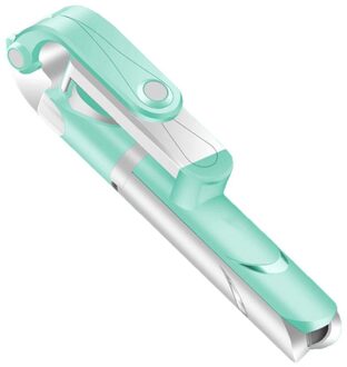 3 In 1 Selfie Stok Telefoon Statief Uitschuifbare Monopod Met Bluetooth Afstandsbediening Voor Smartphone Selfie Stok groen