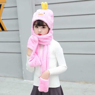 3 In 1 Sjaal Herfst Winter Warme Sjaal Vrouwen Studenten Vrouwelijke Winter Soft Hooded Leuke Sjaal Zakken Handschoenen Sjaals Hoed 5