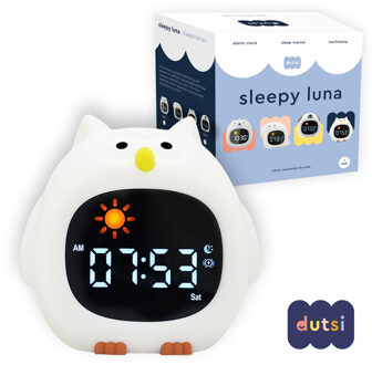 3-in-1 Slaaptrainer Kinderen – Uil – Slaapwekker, Nachtlampje & Witte Ruis