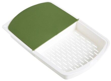 3 In 1 Snijplank Keuken Multifunctionele Clamshell Cut Fruit Snijplank Huishoudelijke Plastic Afvoer Mand Snijplank