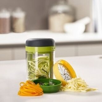 3 In 1 Spiraal Roterende Gesneden Zijde Cup Knoflookpers Groente Rasp Home Keuken Tool Accessoires Chopper Cutter Gadget