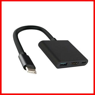 3-In-1 Thunderbolt 3 Adapter Usb Type C Hub Naar Hdmi USB-C Hub Dock Voor Pc Voor macbook
