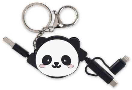 3-in-1 uitrekbare oplaadkabel, charge 'n roll - panda