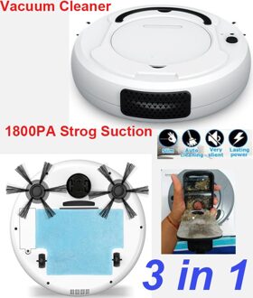 3-In-1 USB Automatische Stofzuiger Robot Voor Thuis Kantoor Droge En Natte Smart Veegmachine Smart Floor schoonmaken Robot