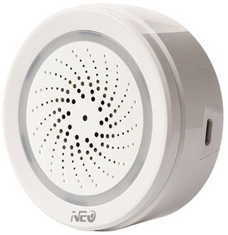 3 In 1 Wifi Sirene Alarm Met Temperatuur Vochtigheid Sensor Draadloze Wifi Sirene Alarm Sensor Geluid Tuya Smart App Controle voor Alexa