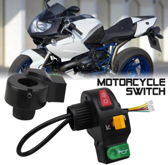 3 In1 Motorfiets Schakelaar Elektrische Fiets Scooter Atv Quad Licht Richtingaanwijzer Hoorn Op/Off Knop Voor 22Mm dia Stuur Motor Ac