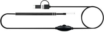 3 In1 Oor Schoonmaken Endoscoop Usb Hd Visuele Oor Lepel 5.5Mm Mini Camera Android Pc Oor Pick Otoscoop Borescope tool Gezondheidszorg