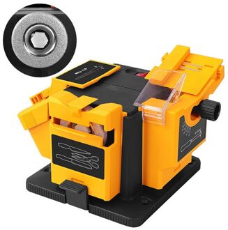 3 In1Multifunction Elektrische Messenslijper Boor Slijpmachine Mes Schaar Sharpener Power Slijpen Whetstone Slijpsteen EU plug A