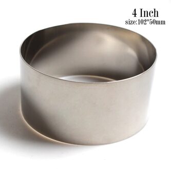 3 Inch 4 Inch 5 Inch Rvs Cookie Cutter Ronde Vorm Fondant Cakevorm Mousse Cake Ring Bakken Cake decoreren Gereedschappen 4duim