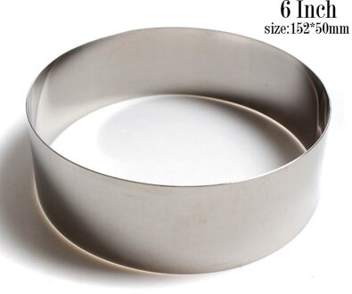 3 Inch 4 Inch 5 Inch Rvs Cookie Cutter Ronde Vorm Fondant Cakevorm Mousse Cake Ring Bakken Cake decoreren Gereedschappen 6duim
