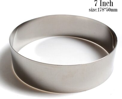 3 Inch 4 Inch 5 Inch Rvs Cookie Cutter Ronde Vorm Fondant Cakevorm Mousse Cake Ring Bakken Cake decoreren Gereedschappen 7duim