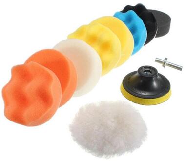 3 Inch Auto Buffing Pads Polijsten Wax Spons Buffer Set Waxen Foam Polijstmachine Kit Voor Boor