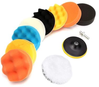 3 Inch Auto Polijsten Spons Pads Kit Foam Pad Buffer Kit Polijstmachine Wax Pads Voor Verwijdert Krassen Auto Care accessoires 11 stk