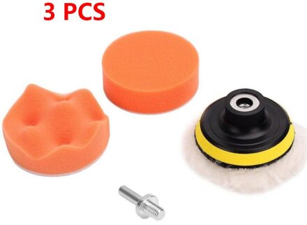 3 Inch Auto Polijstschijf 11 Stuks/set Van Zelfklevende Polijsten Waxen Spons Wol Wiel Hub Polijsten Pad Voor auto Polijsten 3stk
