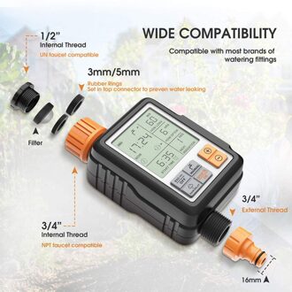 3 Inch Lcd Watering Timer Sprinkler Controller Programmeerbare Irrigatie Kraan Controller Voor Tuin Automatische Irrigatie