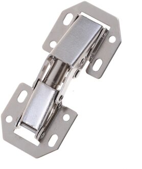 3 Inch No-Boren Gat Kabinet Scharnier Bridge Vormige Lente Kikker Scharnier Volledige Overlay Kast Scharnieren