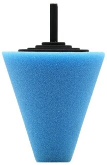 3 Inch Spons Polijsten Pad Kegelvormige Burnishing Schuim Spons Pad Auto Buffing Pad Banden Wheel Hub Cleaning Tools Auto polijstmachine Blauw