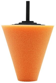3 Inch Spons Polijsten Pad Kegelvormige Burnishing Schuim Spons Pad Auto Buffing Pad Banden Wheel Hub Cleaning Tools Auto polijstmachine Oranje