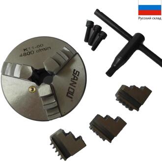 3 Kaken Zelfcentrerende Handleiding Draaibank Chuck K11-80 80 Mm 3 ''Inch Draaibank Accessoires