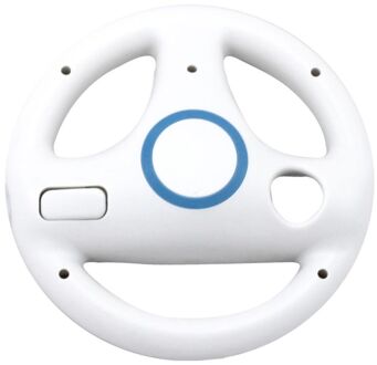 3 Kleur Abs Stuurwiel Voor Wii Kart Racing Games Remote Controller Console wit