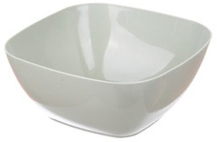 3 Kleur Food-Grade Plastic Vierkante Fruit Snack Snoep Salade Kom Schotel Mand groen