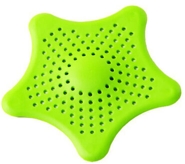 3 Kleur Optionele Vijfpuntige Ster Pvc Filter Keuken Bad Riool Sink Afval Zeef Filter Afvoer Catcher Cover TXTB1 2