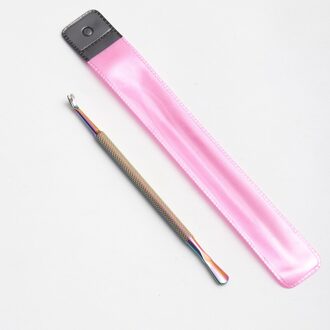 3 Kleur Rvs Dubbelzijdig Vinger Dode Huid Push Cuticle Pusher Remover Lepel Trimmer Nail Art Manicure Pedicure Tool veelkleurig