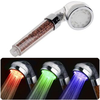 3 Kleur Veranderende Douchekop Led Temperatuurregeling Water Glow Light Filter
