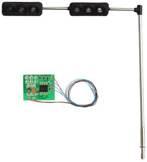 3 Kleur Verkeerslicht Signalen Ho Oo Schaal Model 6Led Voor Diy Zand Tafel Kruising Straat Bouw Model 3