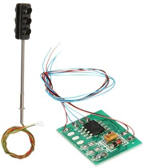 3 Kleur Verkeerslicht Signalen Ho Oo Schaal Model 6Led Voor Diy Zand Tafel Kruising Straat Bouw Spoorweg Twee Side