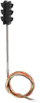 3 Kleur Verkeerslicht Signalen Ho Oo Schaal Model 6Led Voor Diy Zand Tafel Kruising Straat Bouw Spoorweg Twee Side