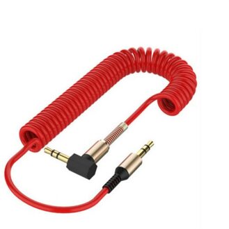 3 Kleuren 1.8M 3.5Mm Audio Kabel 3.5 Jack Male Naar Male Aux Kabel Hoofdtelefoon Code Voor Auto Xiaomi redmi 5 Plus Oneplus Lg Samsung Rood