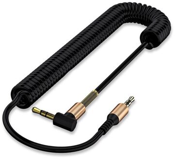 3 Kleuren 1.8M 3.5Mm Audio Kabel 3.5 Jack Male Naar Male Aux Kabel Hoofdtelefoon Code Voor Auto Xiaomi redmi 5 Plus Oneplus Lg Samsung zwart