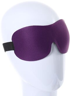 3 Kleuren 3D Slaapmasker Slapen Oogmasker Eyeshade Cover Shade Eye Patch Vrouwen Mannen Zachte Draagbare Blindfold Travel Rest ooglap paars met zak