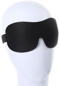 3 Kleuren 3D Slaapmasker Slapen Oogmasker Eyeshade Cover Shade Eye Patch Vrouwen Mannen Zachte Draagbare Blindfold Travel Rest ooglap zwart met zak
