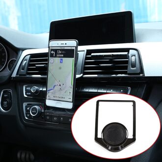 3 Kleuren Alumium Legering Mobiele Telefoon Houder Trim Voor Bmw 1 3 4 Serie Gt F20 F30 F30 F34 F32 f33 F36 Auto Accessoires zwart