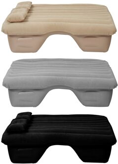 3 Kleuren Auto Lucht Opblaasbare Travel Matras Bed Auto Achterbank Matras Multifunctionele Sofa Kussen Outdoor Camping Mat Kussen Beige
