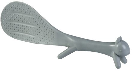3 Kleuren Eekhoorn Vormige Standable Rijst Spatel Non Stick Lepel Food Grade Plastic Rijst Spatel Koken Gereedschap Grijs