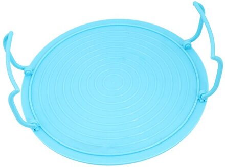 3 kleuren Magnetron Insert Plastic Stand Multifunctionele Keuken Bordenrek Plastic Stacker Deksel + Cooling Rack Keuken Tool blauw