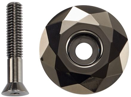 3 Kleuren Mtb Fiets Headset Top Cap Cover Stuurpen Cover Met Schroef Bolt Voor 28.6Mm Fietsen Onderdelen zilver