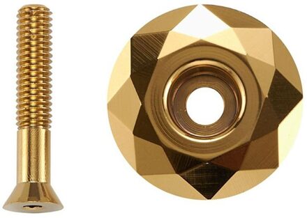 3 Kleuren Mtb Headset Schroeven Top Cap Cover Aluminium Mountain Road Fietsen Kom Stuurpen Cap Fiets Accessoires YL200893-GD1