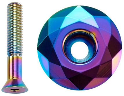 3 Kleuren Mtb Headset Schroeven Top Cap Cover Aluminium Mountain Road Fietsen Kom Stuurpen Cap Fiets Accessoires YL200893-M01