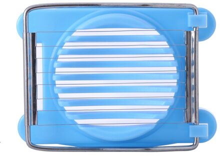 3 Kleuren Multifunctionele Cut Keuken Egg Slicer Sectioner Cutter Mold Flower Edges Keuken Accessoires Egg Shaper blauw